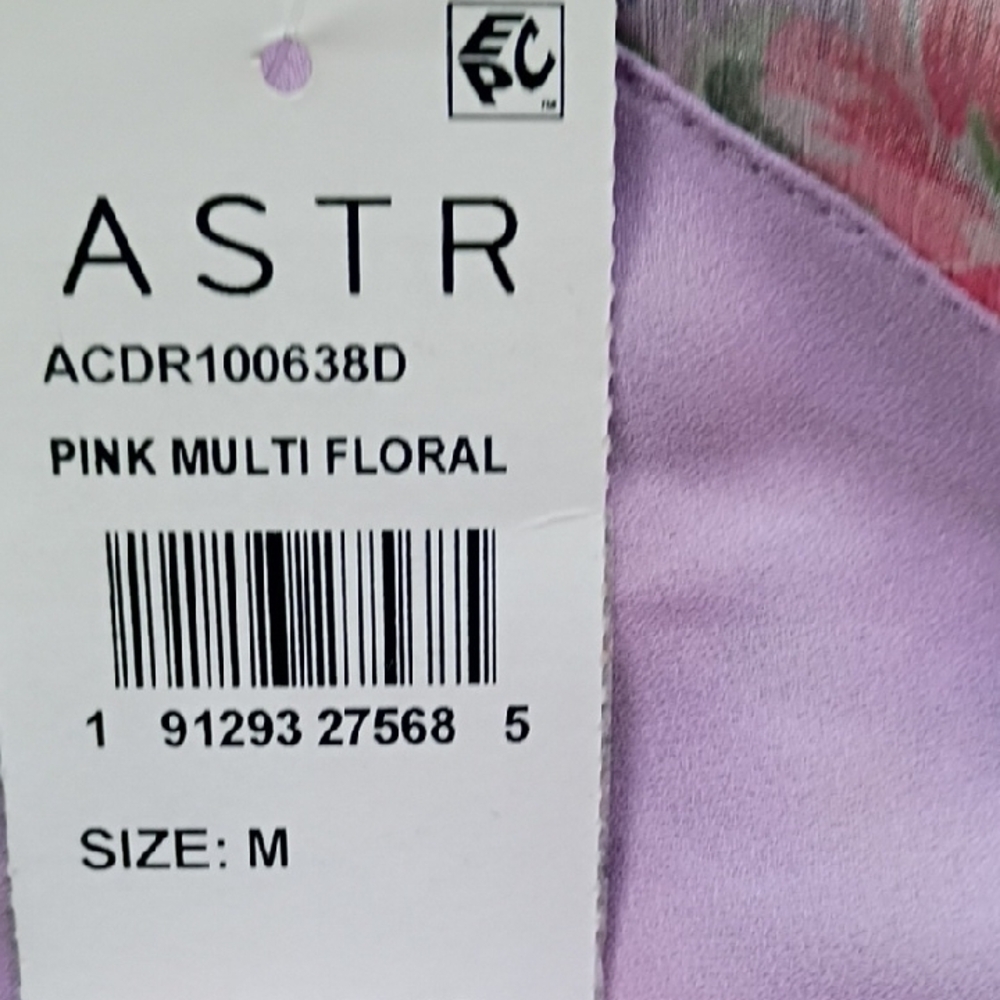Astr The Label High Low Pemberley  Floral Dress in Pink and Purple Size M - Picture 11 of 12